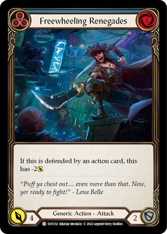 Freewheeling Renegades (Blue) [OUT212] (Outsiders) | Good Games Adelaide SA
