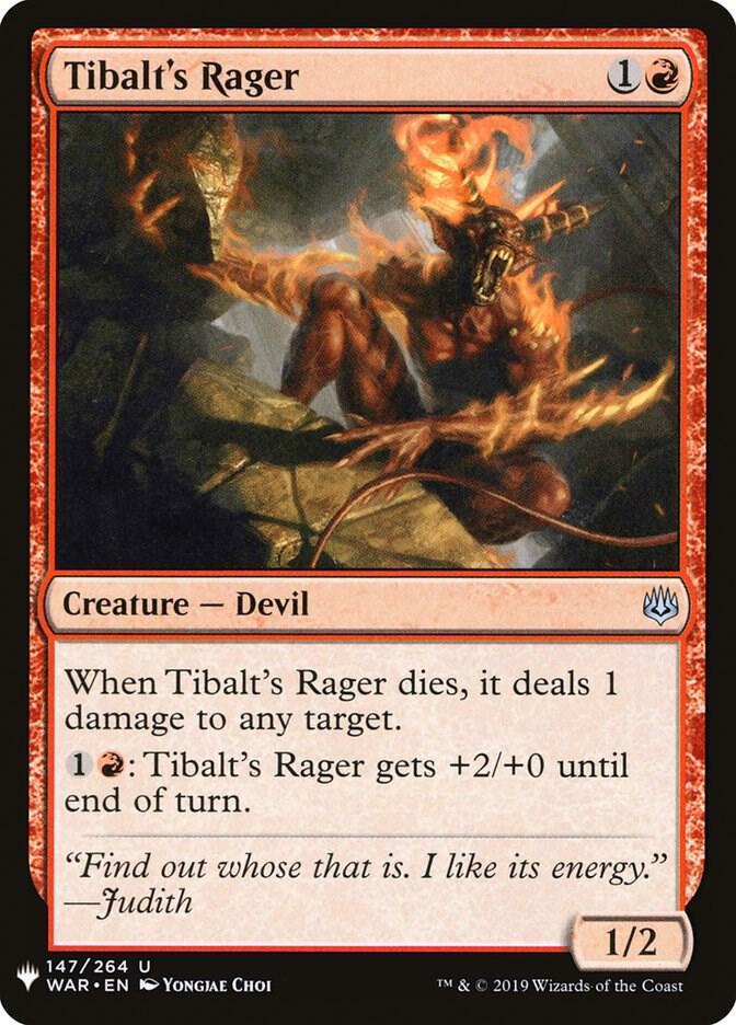 Tibalts Rager 147 (The List Reprints)  | Good Games Adelaide SA