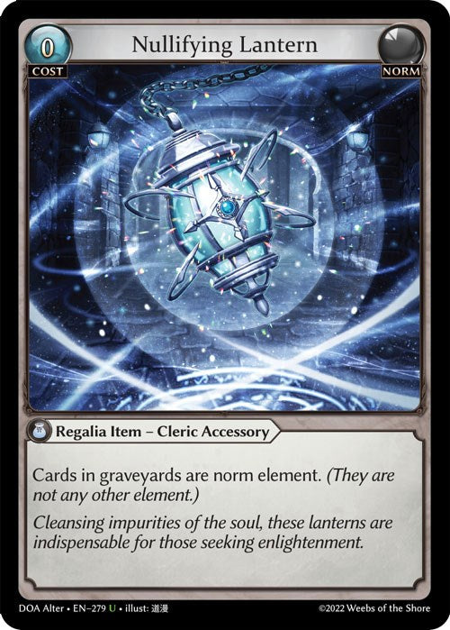 Nullifying Lantern (279) [Dawn of Ashes: Alter Edition] | Good Games Adelaide SA