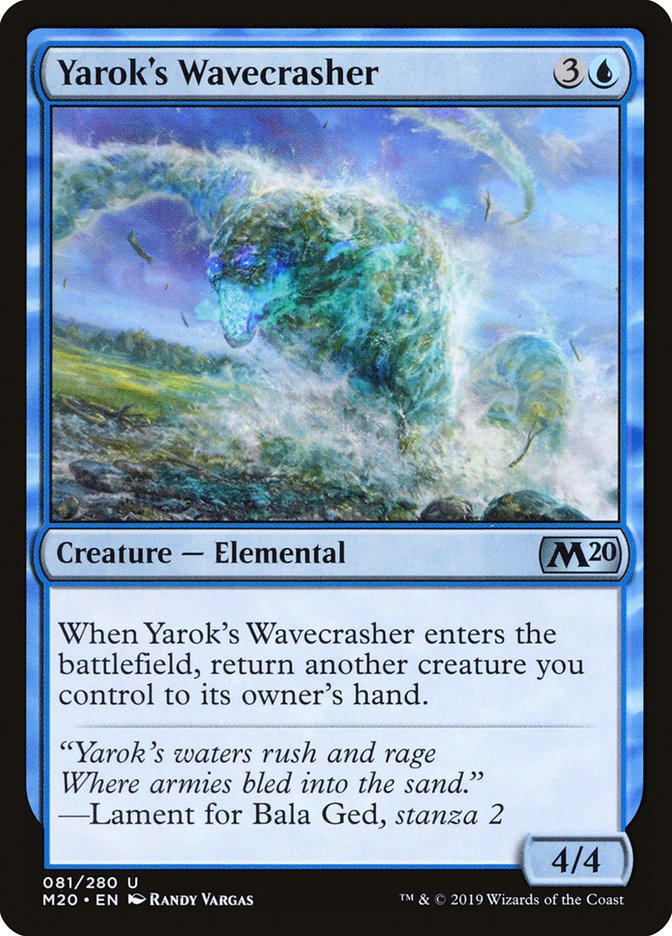 Yarok's Wavecrasher [Core Set 2020] | Good Games Adelaide SA