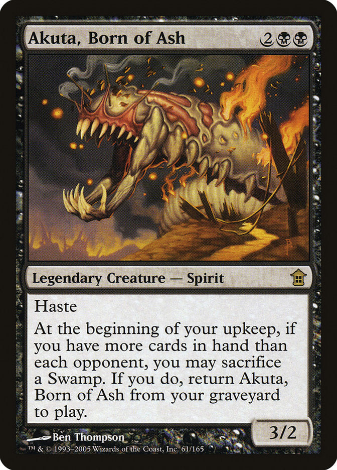 Akuta, Born of Ash 61 (Saviors of Kamigawa)  - Foil | Good Games Adelaide SA