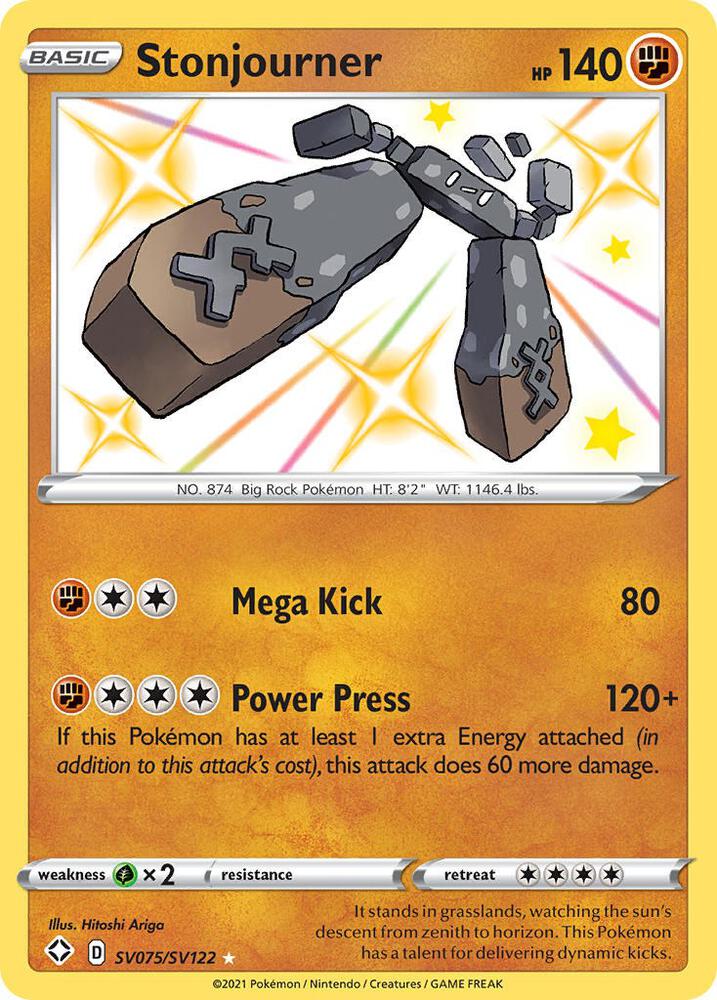 Stonjourner SV075/SV122 (Shining Fates: Shiny Vault)  - Holofoil | Good Games Adelaide SA