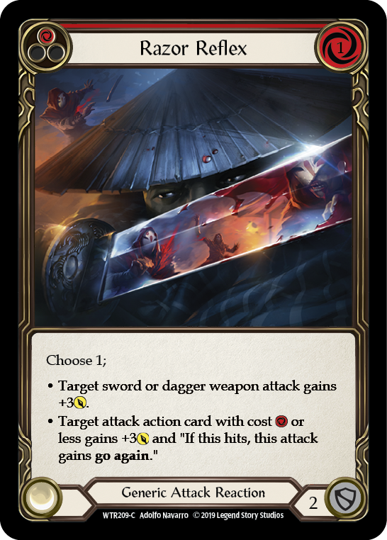 Razor Reflex (Red) [WTR209-C] Alpha Print Rainbow Foil | Good Games Adelaide SA