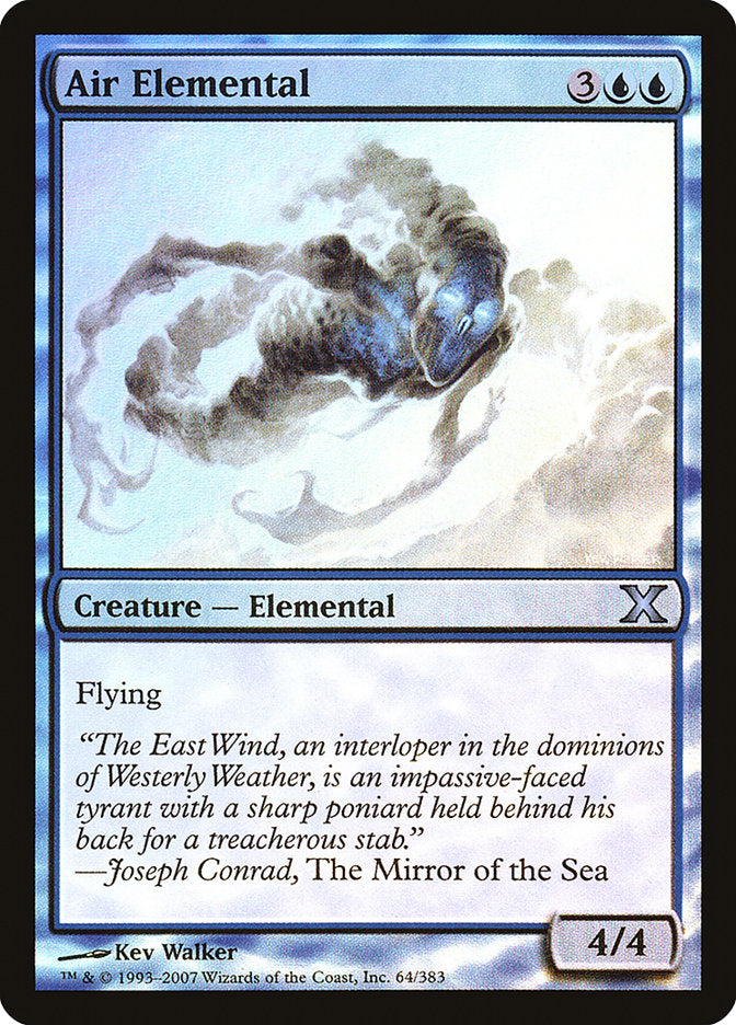 Air Elemental (Premium Foil) [Tenth Edition] | Good Games Adelaide SA