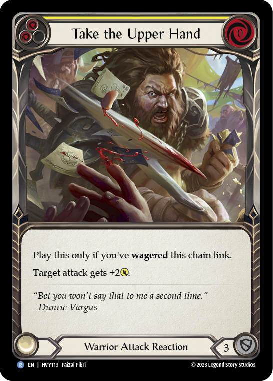 Take the Upper Hand (Yellow) [HVY113] (Heavy Hitters)  Rainbow Foil | Good Games Adelaide SA