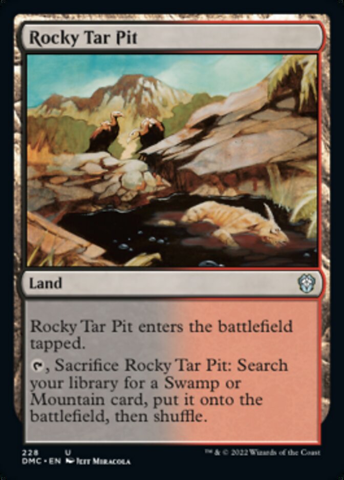 Rocky Tar Pit [Dominaria United Commander] | Good Games Adelaide SA