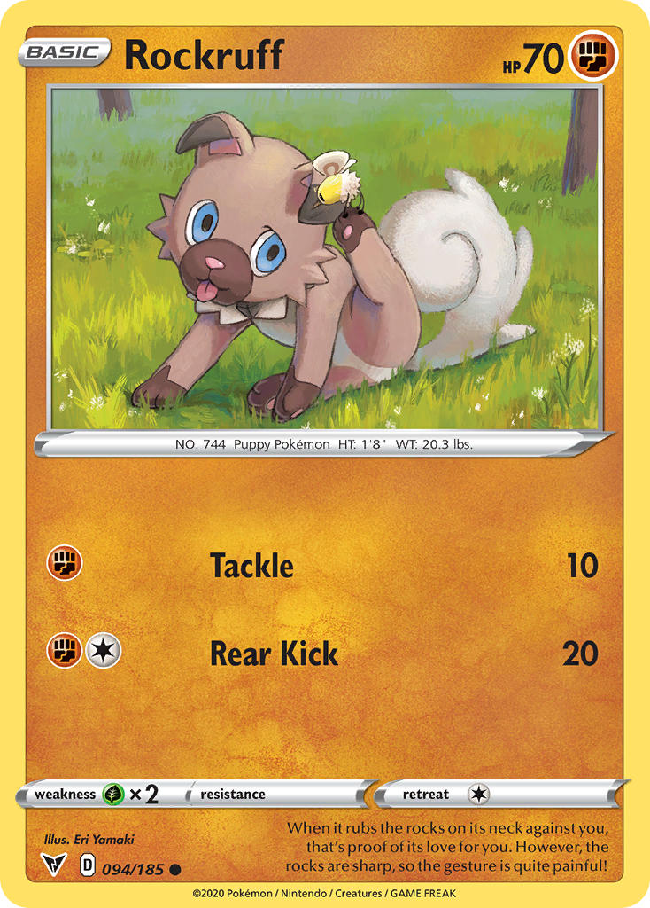 Rockruff (094/185) [Sword & Shield: Vivid Voltage] | Good Games Adelaide SA