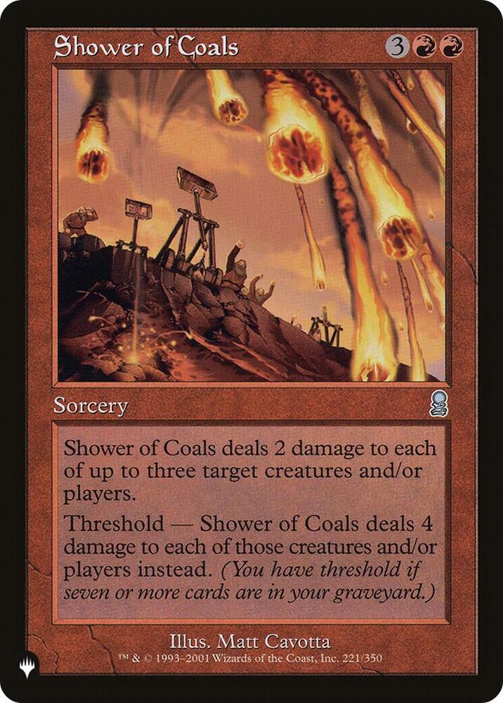 Shower of Coals 221/350 (The List Reprints)  | Good Games Adelaide SA