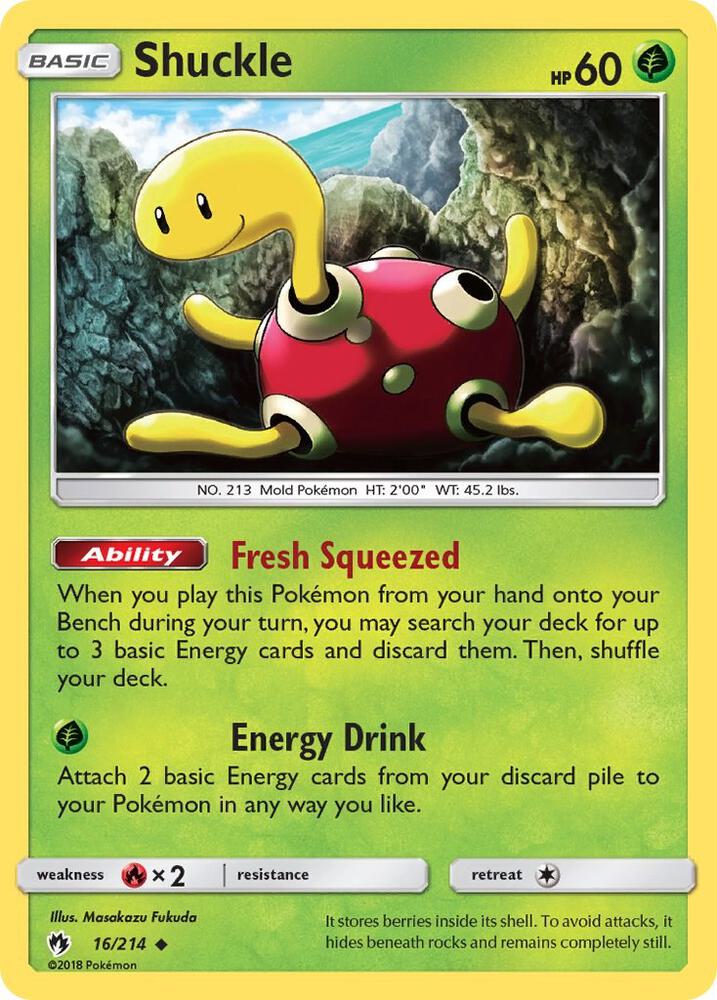 Shuckle 16/214 (SM - Lost Thunder)  | Good Games Adelaide SA