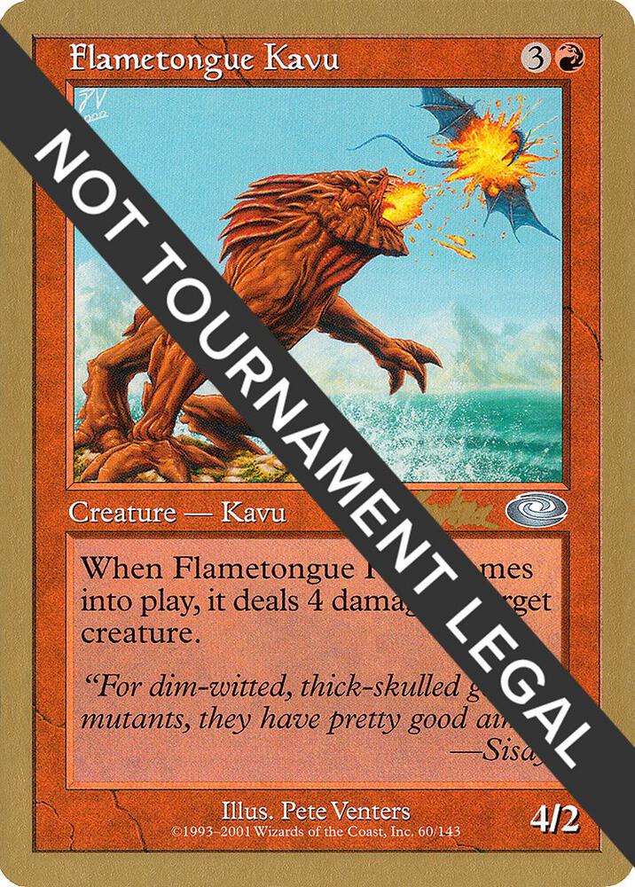 Flametongue Kavu 2002 Brian Kibler PLS  (World Championship Decks)  | Good Games Adelaide SA