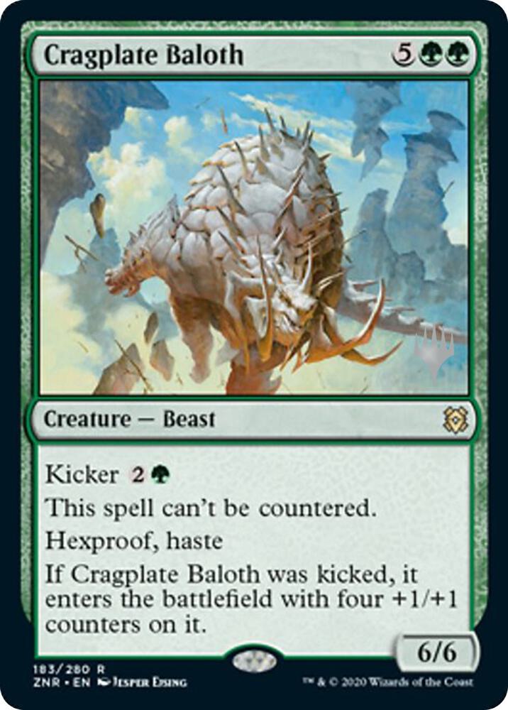 Cragplate Baloth 183 (Promo Pack: Zendikar Rising)  | Good Games Adelaide SA