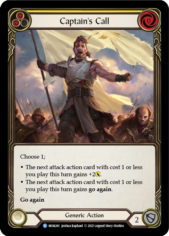 Captain's Call (Yellow) [MON261] 1st Edition Normal | Good Games Adelaide SA