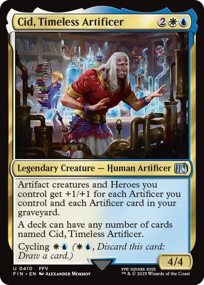 Cid, Timeless Artificer 410 (FINAL FANTASY)  - Foil | Good Games Adelaide SA
