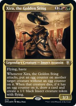 Xira the Golden Sting Foil Etched 70 (Commander: Dominaria United)  - Foil | Good Games Adelaide SA