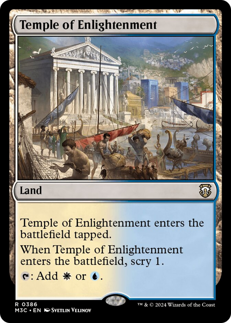 Temple of Enlightenment (Ripple Foil) [Modern Horizons 3 Commander] | Good Games Adelaide SA