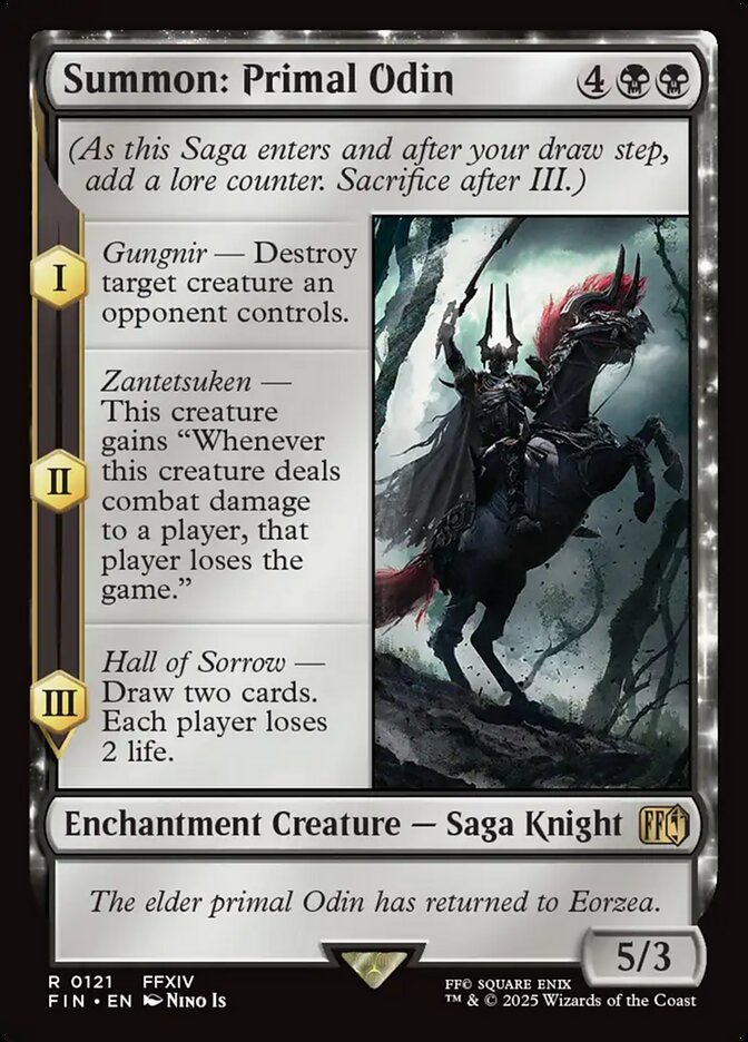 Summon Primal Odin 121 (FINAL FANTASY)  - Foil | Good Games Adelaide SA