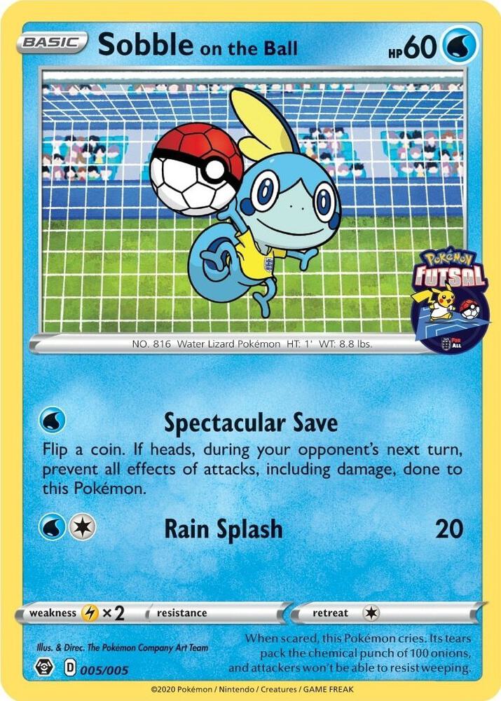 Sobble on the Ball Pokemon Futsal 005/005 (Miscellaneous Cards & Products)  | Good Games Adelaide SA