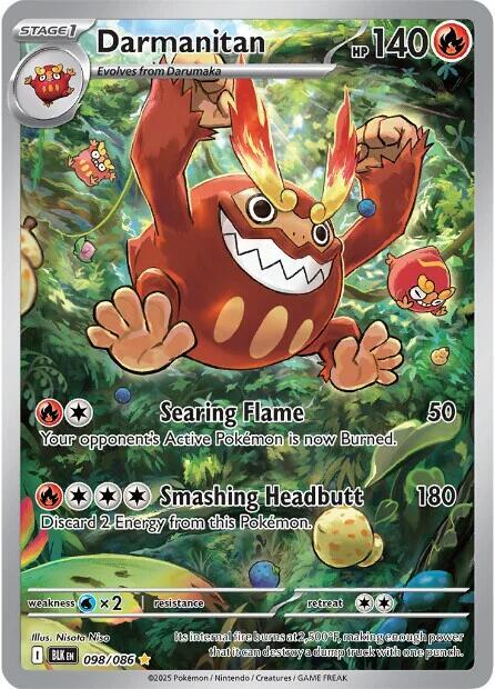 Darmanitan 098/086 (SV: Black Bolt)  - Holofoil | Good Games Adelaide SA