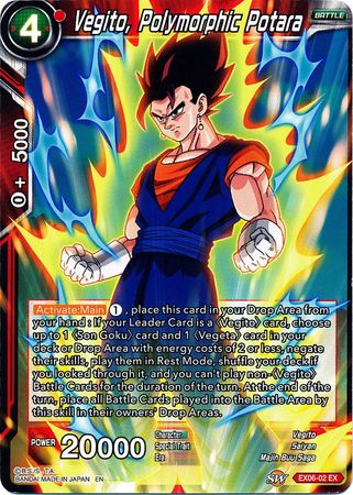Vegito, Polymorphic Potara [EX06-02] | Good Games Adelaide SA