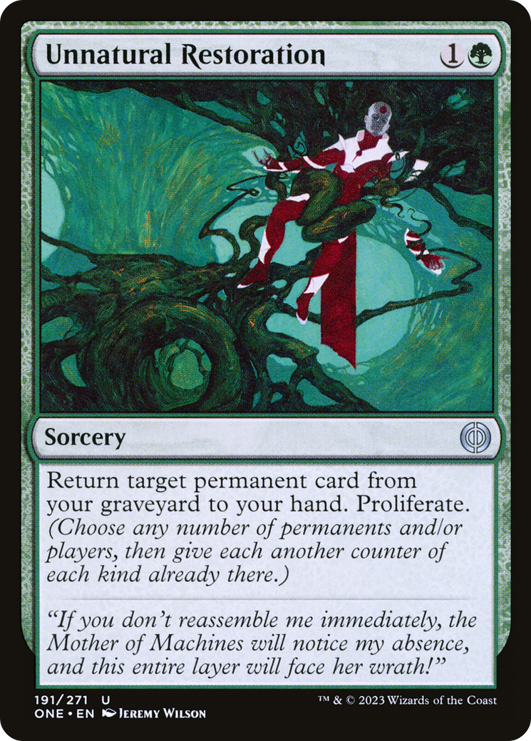 Unnatural Restoration [Phyrexia: All Will Be One] | Good Games Adelaide SA