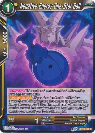 Negative Energy One-Star Ball [BT10-119] | Good Games Adelaide SA