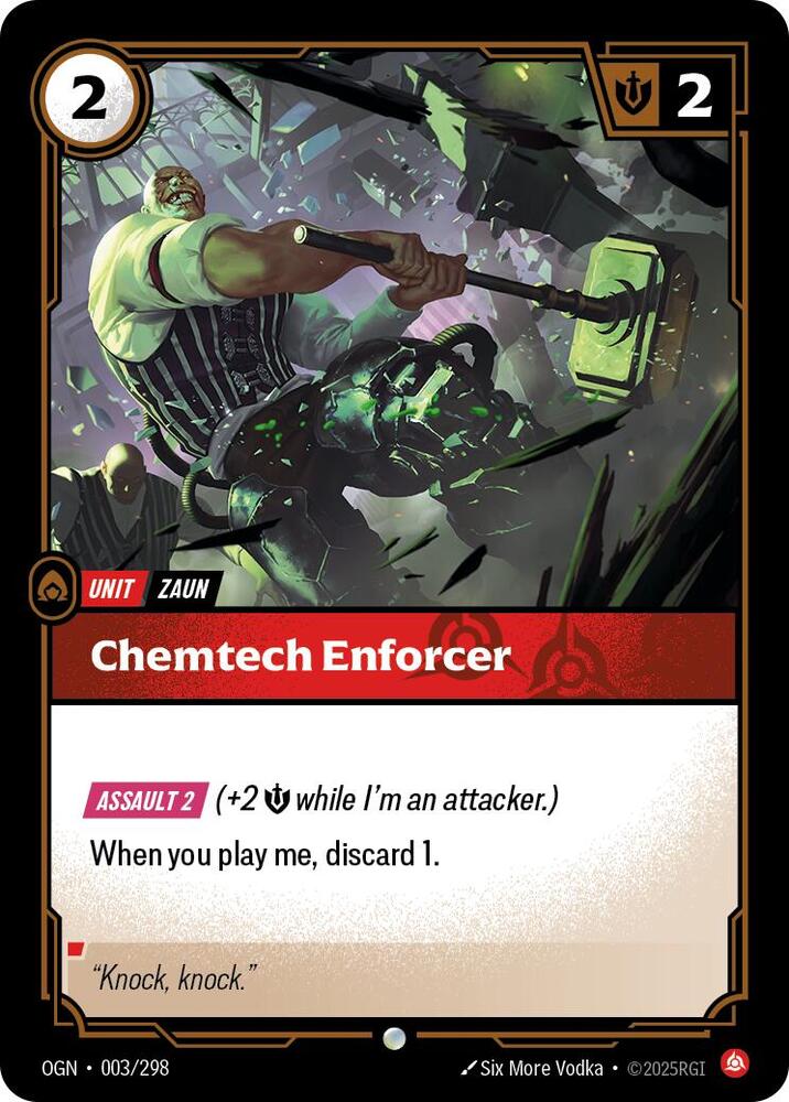 Chemtech Enforcer 003/298 (Origins)  - Foil | Good Games Adelaide SA