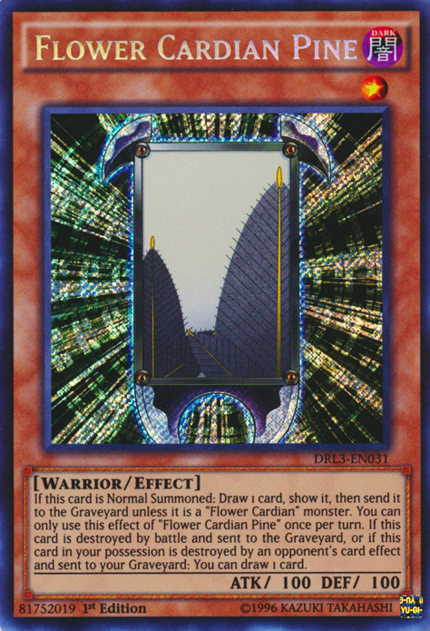 Flower Cardian Pine [DRL3-EN031] Secret Rare | Good Games Adelaide SA