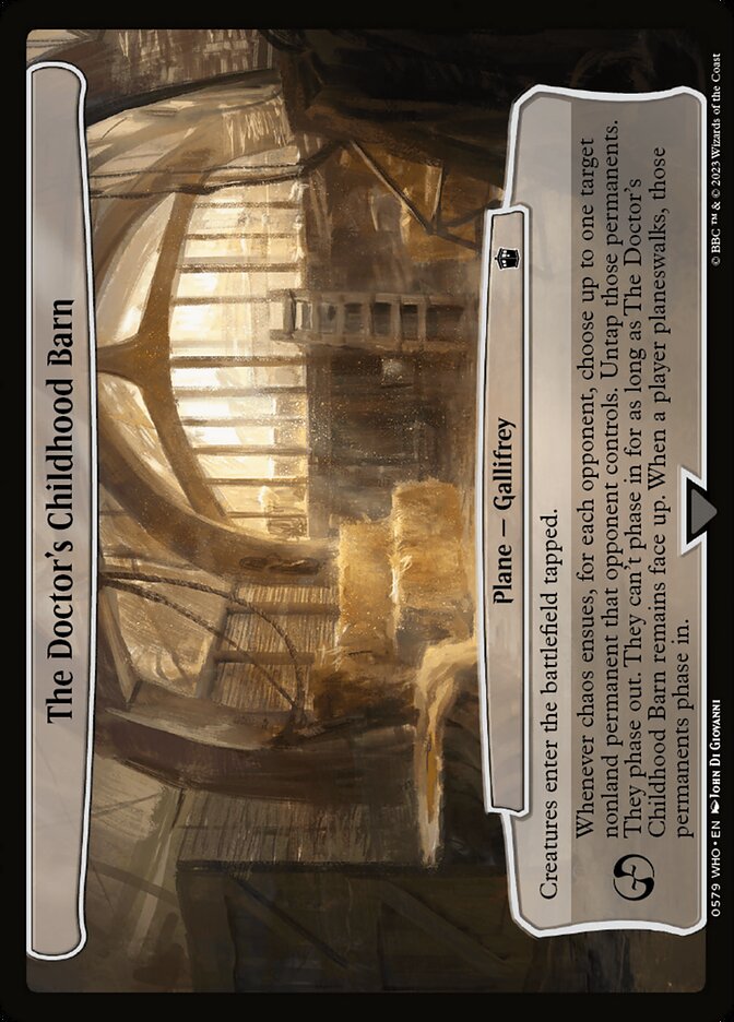 The Doctor's Childhood Barn 579 (Planechase: Universes Beyond: Doctor Who)  | Good Games Adelaide SA