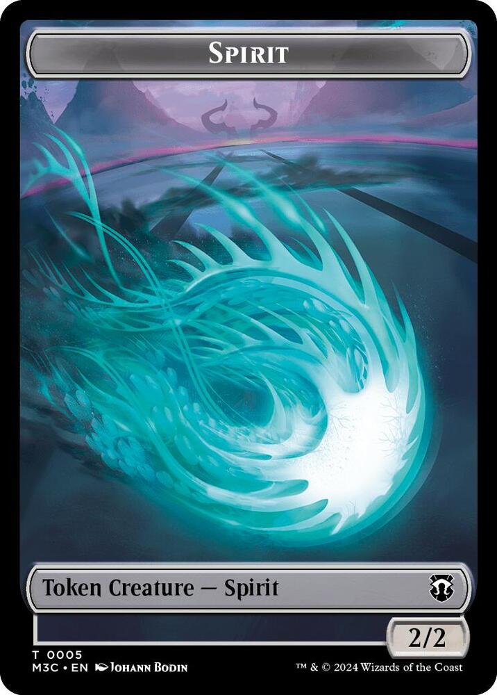 Spirit Eldrazi Double Sided Token 5 // 1 (Commander: Modern Horizons 3)  - Ripple Foil | Good Games Adelaide SA