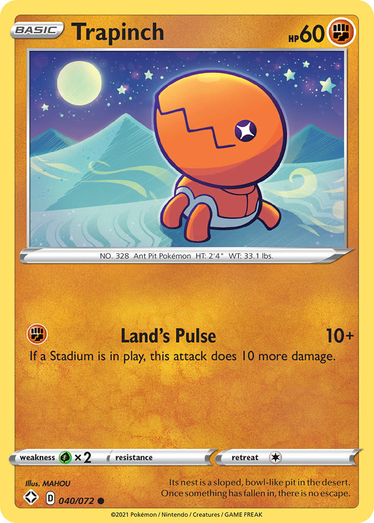 Trapinch (040/072) [Sword & Shield: Shining Fates] | Good Games Adelaide SA