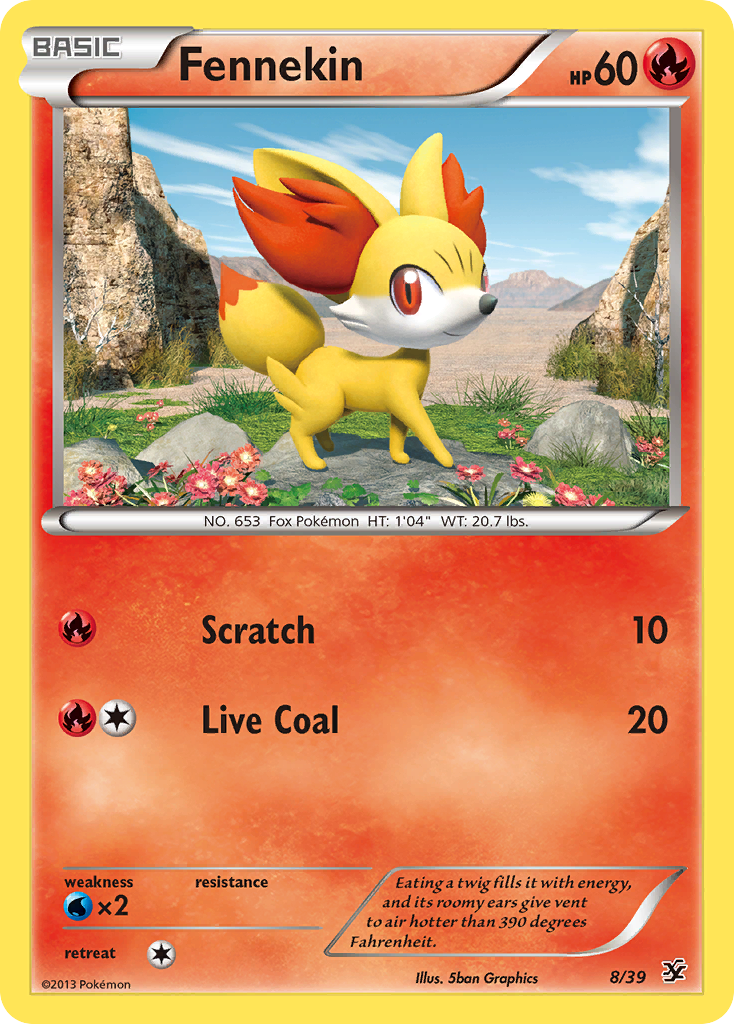 Fennekin (8/39) [XY: Kalos Starter Set] | Good Games Adelaide SA