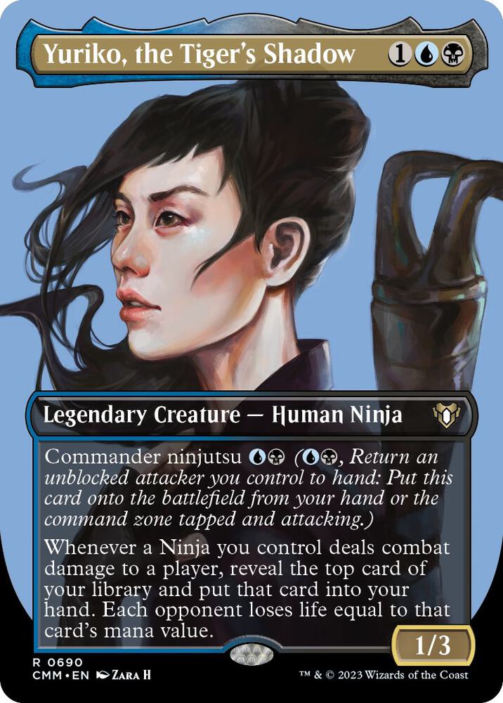 Yuriko, the Tiger's Shadow 690 (Commander Masters)  - Borderless Foil | Good Games Adelaide SA