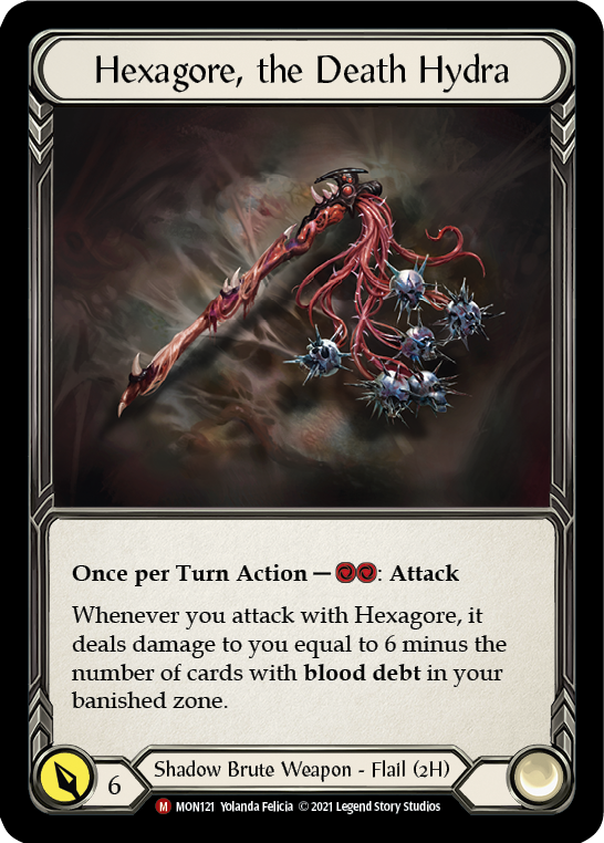 Hexagore, the Death Hydra [MON121-CF] 1st Edition Cold Foil | Good Games Adelaide SA