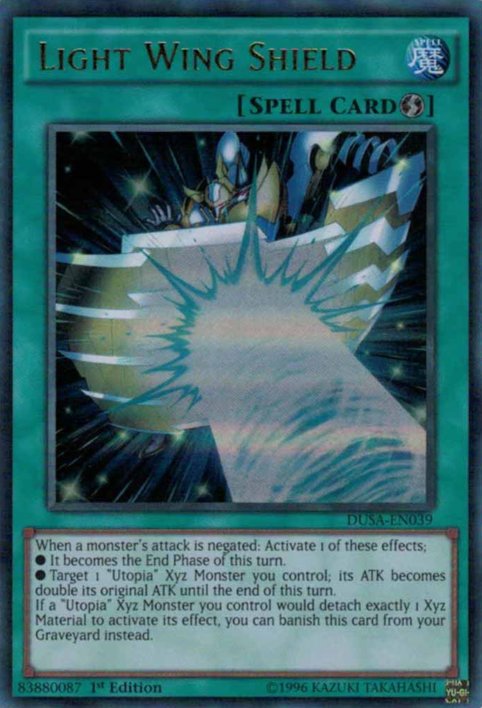 Light Wing Shield [DUSA-EN039] Ultra Rare | Good Games Adelaide SA