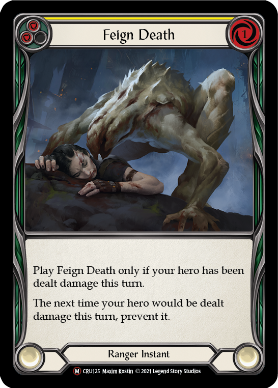 Feign Death [U-CRU125-RF] Unlimited Rainbow Foil | Good Games Adelaide SA