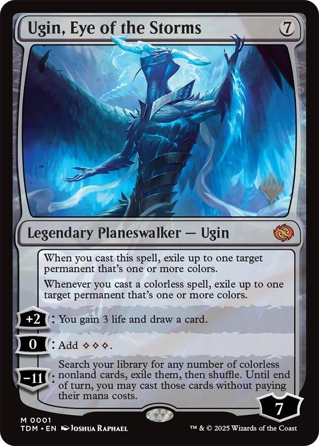 Ugin, Eye of the Storms 1 (Promo Pack: Tarkir: Dragonstorm)  - Foil | Good Games Adelaide SA