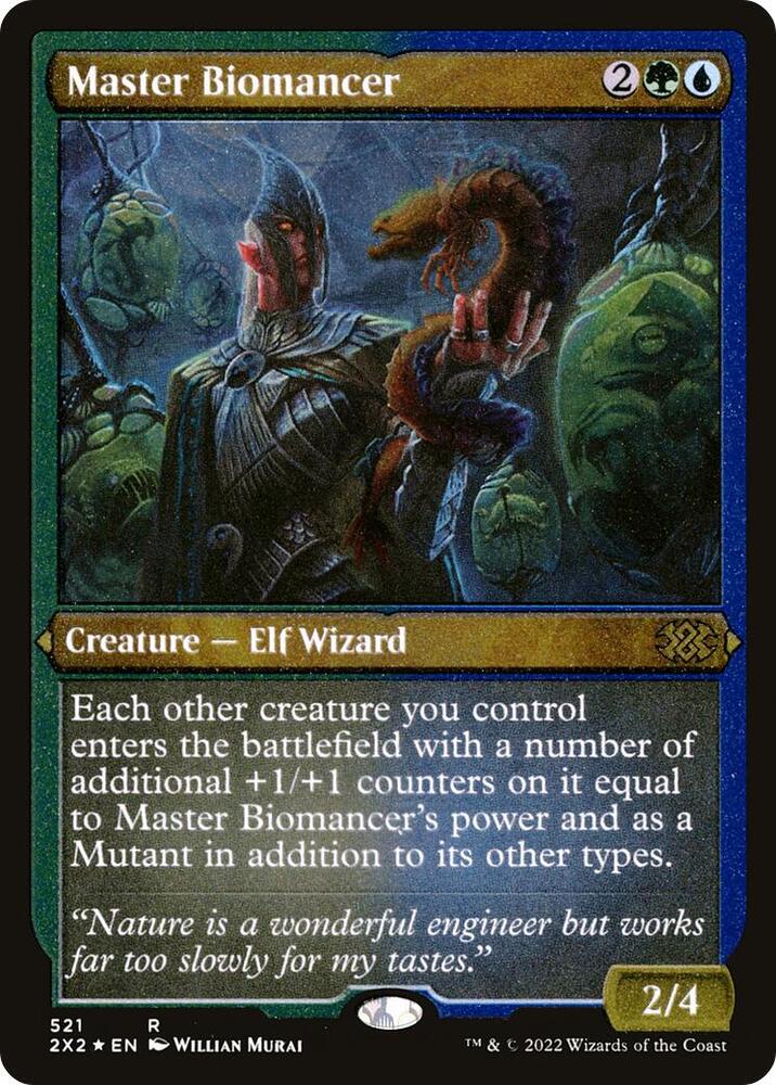 Master Biomancer Foil Etched 521 (Double Masters 2022)  - Foil | Good Games Adelaide SA