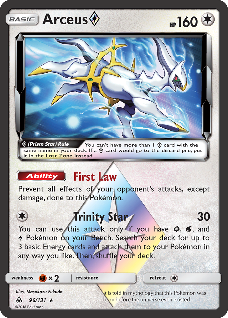 Arceus (96/131) (Prism Star) [Sun & Moon: Forbidden Light] | Good Games Adelaide SA