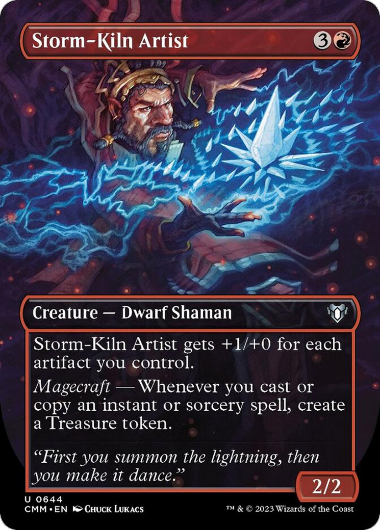 Storm-Kiln Artist (Borderless Alternate Art) [Commander Masters] | Good Games Adelaide SA