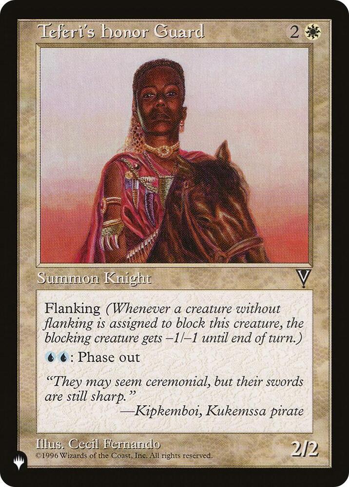 Teferis Honor Guard  (The List Reprints)  | Good Games Adelaide SA