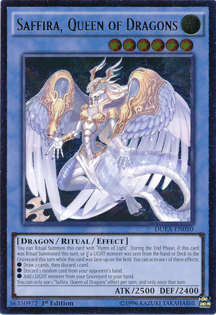 Saffira, Queen of Dragons (UTR) [DUEA-EN050] Ultimate Rare | Good Games Adelaide SA