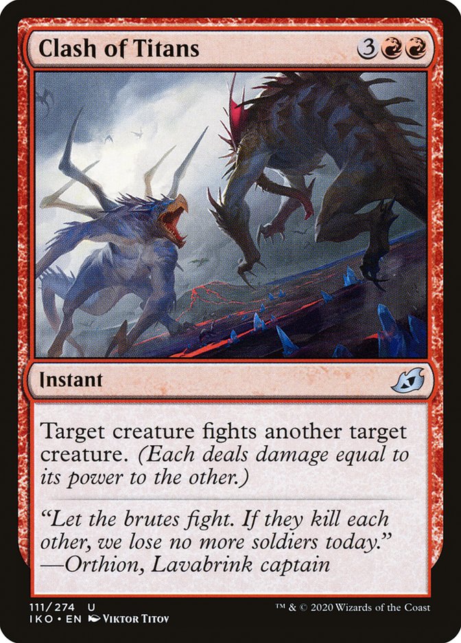 Clash of Titans 111 (Ikoria: Lair of Behemoths)  - Foil | Good Games Adelaide SA