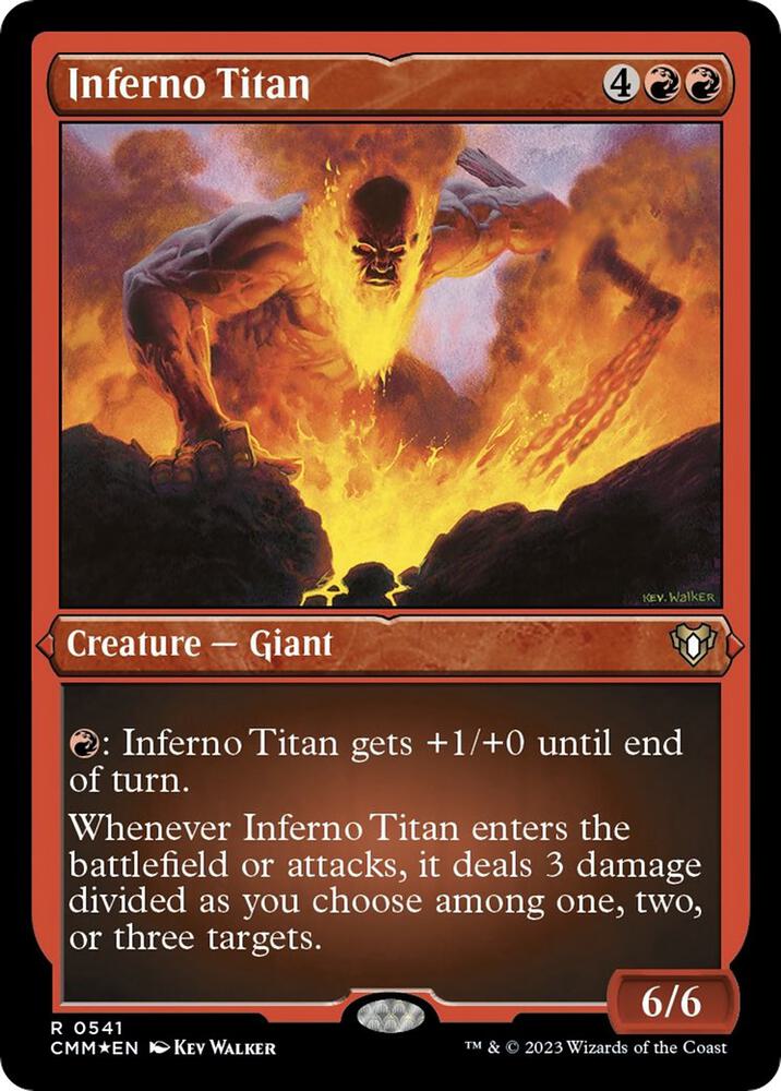 Inferno Titan 541 (Commander Masters)  - Etched Foil | Good Games Adelaide SA