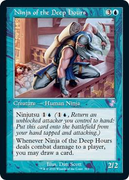 Ninja of the Deep Hours 313 (Time Spiral: Remastered)  - Foil | Good Games Adelaide SA
