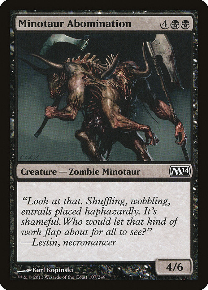 Minotaur Abomination 107 (Magic 2014 (M14))  | Good Games Adelaide SA