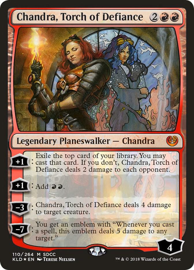 Chandra, Torch of Defiance 110 (Media Promos)  - Foil | Good Games Adelaide SA