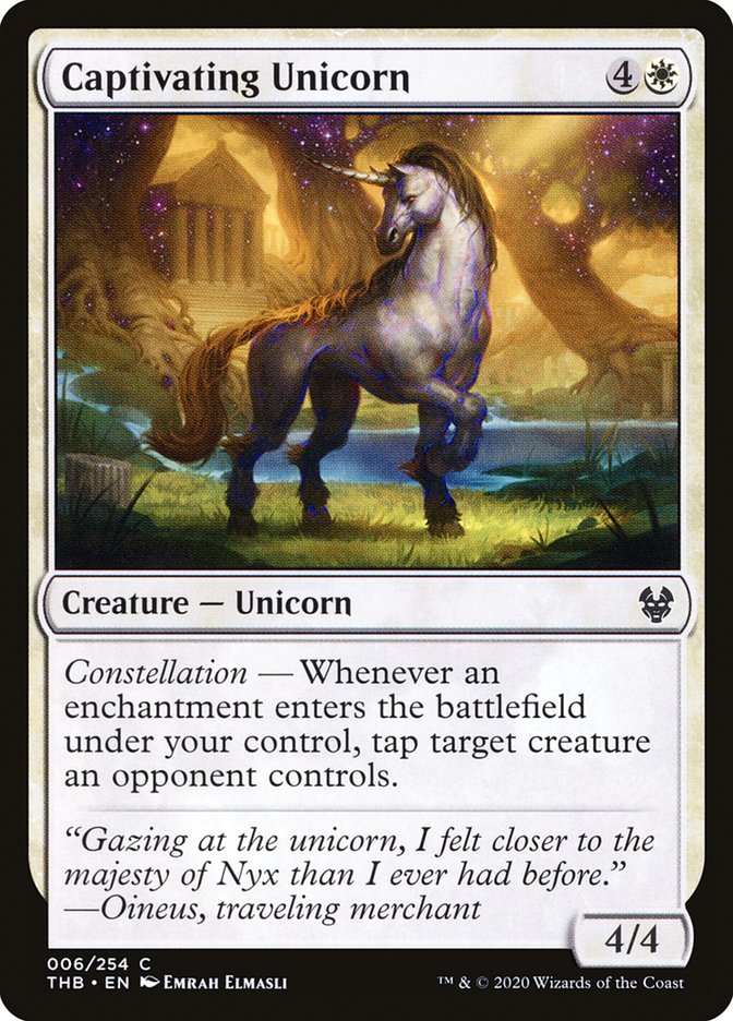 Captivating Unicorn 6 (Theros Beyond Death)  - Foil | Good Games Adelaide SA