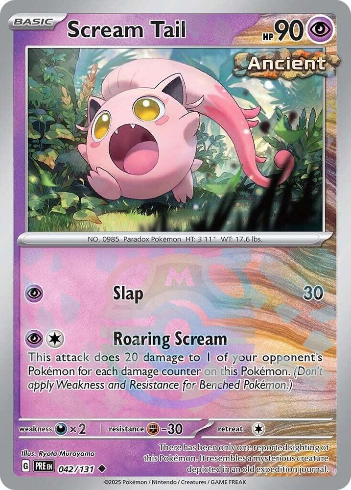 Scream Tail 042/131 (SV: Prismatic Evolutions)  - Holofoil | Good Games Adelaide SA