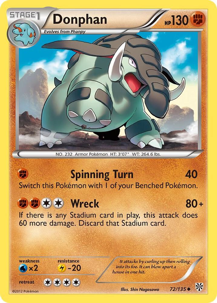 Donphan 72/135 (Plasma Storm)  | Good Games Adelaide SA
