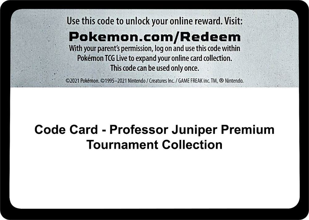 Code Card Professor Juniper Premium Tournament Collection  (Miscellaneous Cards & Products)  | Good Games Adelaide SA